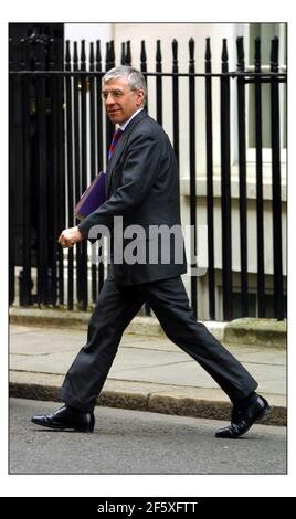 Le Cabinet de guerre arrivin et de quitter Downing St.Jack paille pic David Sandison 28/3/2003 Banque D'Images