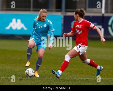 Dartford, Royaume-Uni. 28 mars 2021. DARTFORD, ANGLETERRE - JMARCH28: Juliette Kemppi de London City Lionesses pendant le match de championnat féminin FA entre London City Lionesses et Charlton Athletic Women au stade Princes Park le 28 mars 2021 à Dartford, Angleterre crédit: Action Foto Sport/Alay Live News Banque D'Images