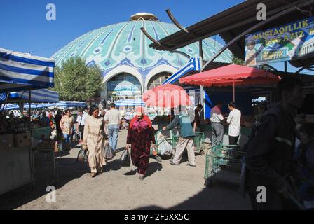 Central Market Hall à Tachkent Uzbekistan Dome Banque D'Images