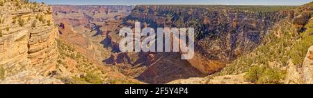 Bright Angel Canyon depuis Hermit Road Grand Canyon AZ Banque D'Images