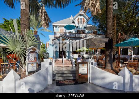 Hard Rock Cafe sur Duval Street, à Key West en Floride USA Banque D'Images