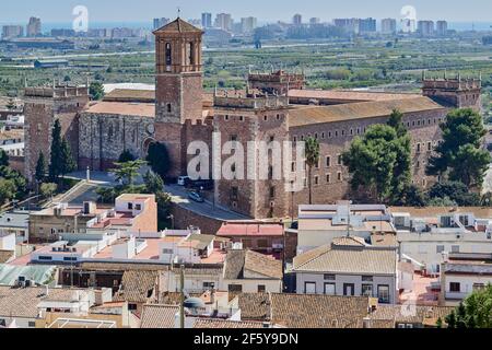 Monastère de Santa María, a déclaré un monument national historique-artistique (actif d'intérêt culturel) à El Puig, Valence, Espagne, Europe Banque D'Images