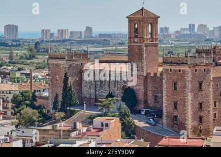 Monastère de Santa María, a déclaré un monument national historique-artistique (actif d'intérêt culturel) à El Puig, Valence, Espagne, Europe Banque D'Images