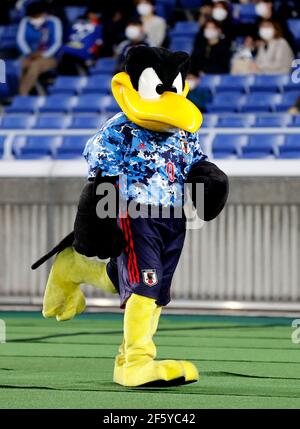 Kanagawa, Japon. 25 mars 2021. Karape (JPN) football : rencontre internationale amicale entre le Japon 3-0 Corée du Sud au stade Nissan de Kanagawa, Japon . Credit: AFLO/Alay Live News Banque D'Images