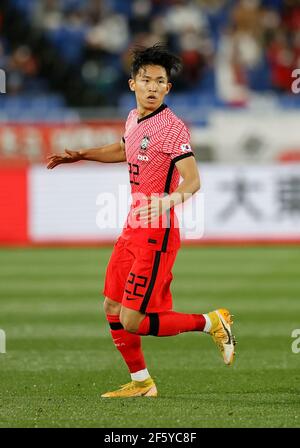 Kanagawa, Japon. 25 mars 2021. Jeong Wooyeong (KOR) football : rencontre internationale amicale entre le Japon 3-0 Corée du Sud au stade Nissan à Kanagawa, Japon . Credit: AFLO/Alay Live News Banque D'Images