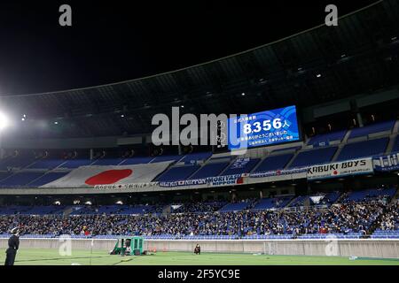 Kanagawa, Japon. 25 mars 2021. Vue générale football/Soccer : match international amical entre le Japon 3-0 Corée du Sud au stade Nissan à Kanagawa, Japon . Credit: AFLO/Alay Live News Banque D'Images