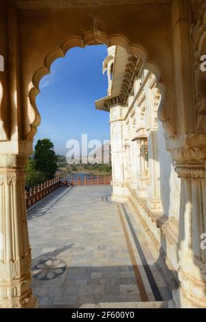 Le cenotaphe de Jaswant Thada à Jodhpur, Rajasthan, Inde. Banque D'Images