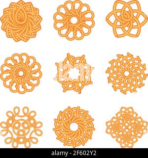 Belle parure de fleurs colorées pour creative design Illustration de Vecteur