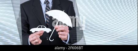 Symbole de couverture automatique par un agent général Banque D'Images