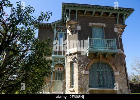 Maison des gardes, Parc Théodore Jouvet, Valence, Drôme, France Banque D'Images