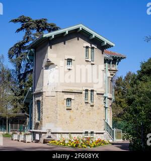 Maison de gardien, Parc Théodore Jouvet, Valence, Drôme, France Banque D'Images