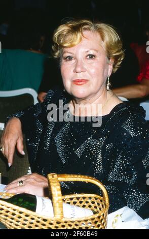 EVA Maria Bauer BEI der Galanacht der Lübecker presse à Lübeck, Allemagne 1988. Banque D'Images