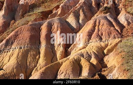 Vallée des Saints, formations rocheuses, Boudes, département du Puy de Dôme, Auvergne-Rhône-Alpes, France, Europe Banque D'Images