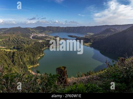 Lac Sete Cidade, Açores Banque D'Images