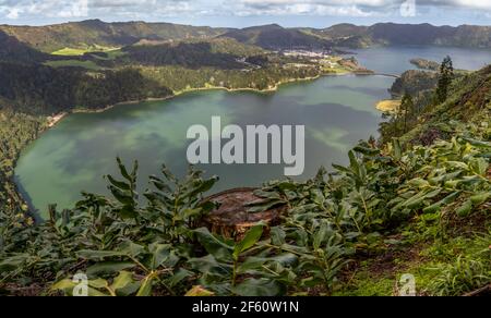 Lac Sete Cidade, Açores Banque D'Images