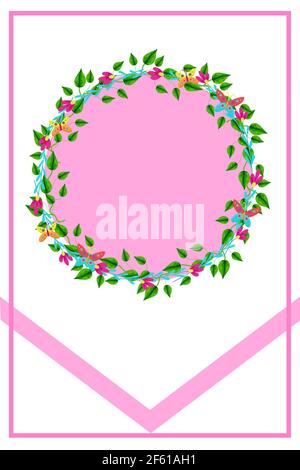 Spring Day, All Womens Day, 8 mars, carte vectorielle de style dessin animé, dessin à la main. Illustration de Vecteur