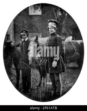 Young Ulysses S. Grant et Alexander Hays, 1845 Banque D'Images