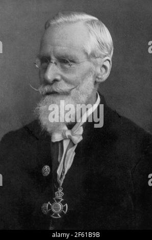 William Crookes, chimiste et physicien anglais Banque D'Images