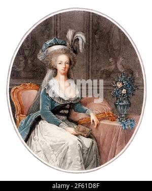 Marie Antoinette, dernière Reine de France Banque D'Images