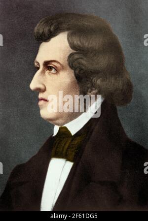 Frédéric Chopin, compositeur polonais et pianiste Banque D'Images