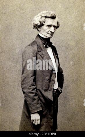 Hector Berlioz, compositeur français Banque D'Images