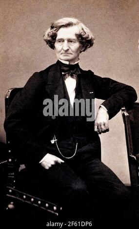 Hector Berlioz, compositeur français Banque D'Images