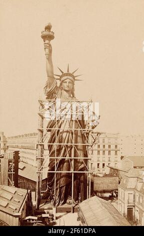 Atelier Frederic Bartholdi, Statue de la liberté, 1884 Banque D'Images