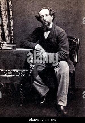 Charles Dickens, auteur anglais Banque D'Images