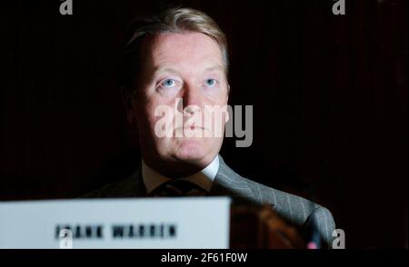 FRANK WARREN PHOTO DAVID ASHDOWN Banque D'Images