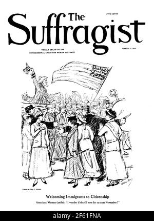 Le Suffragist, 1915 Banque D'Images