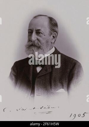 Camille Saint-Saens, compositeur français Banque D'Images