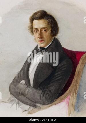 Frédéric Chopin, compositeur polonais et pianiste Banque D'Images