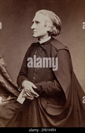 Franz Liszt, compositeur hongrois Banque D'Images