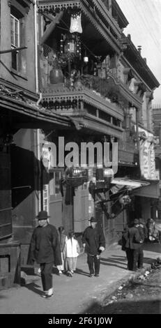 Chinatown, San Francisco, avant 1906 Banque D'Images