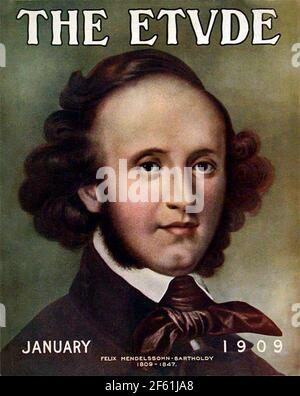 Felix Mendelssohn, compositeur allemand Banque D'Images