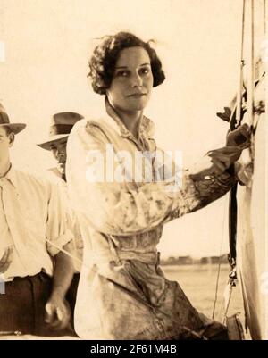 Jean Batten, aviateur néo-zélandais Banque D'Images