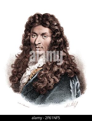 Jean-Baptiste Lully, compositeur français Banque D'Images