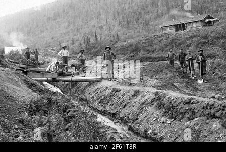 Gold Miner's Camp, Californie, ch. 1849 Banque D'Images