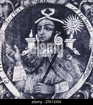 Atahualpa, dernier empereur de l'Empire Inca Banque D'Images