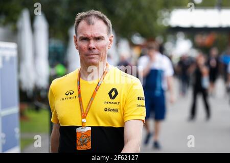 PERMANE Alan (gbr) directeur des opérations sur piste Renault Sport Racing F1 Team portrait d'ambiance pendant le championnat de Formule 1 2017 à Melbourne, Australie Grand Prix, du 23 au 26 mars - photo Florent Gooden / DPPI Banque D'Images