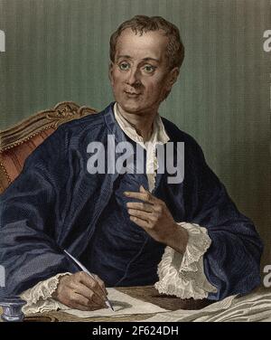 Denis Diderot, l'Encyclopédiste Français Banque D'Images