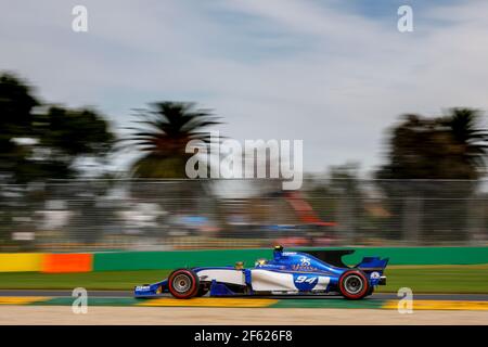 94 WEHRLEIN Pascal (ger) Sauber F1 C36 action pendant le championnat de Formule 1 2017 à Melbourne, Australie Grand Prix, du 23 au 26 mars - photo Frederic le Floc'h / DPPI Banque D'Images