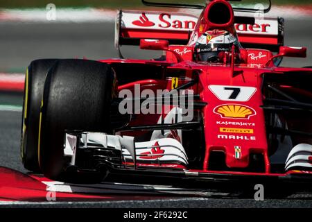 RAIKKONEN Kimi (fin) Ferrari SF70-H équipe scuderia Ferrari, action lors du Grand Prix d'Espagne, à Barcelone Catalunya du 11 au 14 mai - photo: Xavi Bonilla / DPPI Banque D'Images