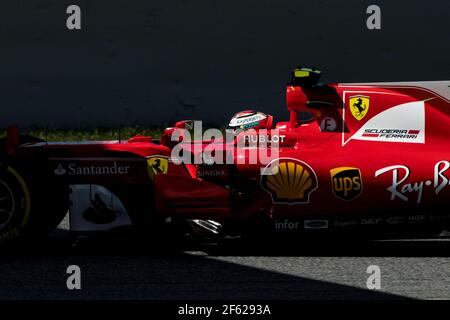 RAIKKONEN Kimi (fin) Ferrari SF70-H équipe scuderia Ferrari, action lors du Grand Prix d'Espagne, à Barcelone Catalunya du 11 au 14 mai - photo: Xavi Bonilla / DPPI Banque D'Images