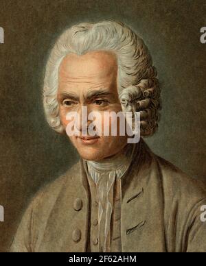 Jean-Jacques Rousseau, philosophe suisse Banque D'Images