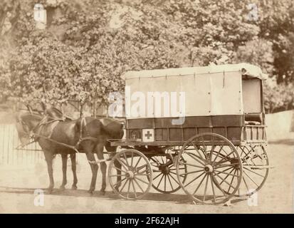 Rucker Ambulance, Guerre civile américaine Banque D'Images