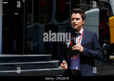 SENECAL thomas (fr) rédacteur en chef canal+, portrait d'ambiance pendant le championnat du monde de Formule 1 FIA 2017, Grand Prix d'Espagne, à Barcelone Catalunya du 11 au 14 mai - photo Florent Gooden / DPPI Banque D'Images