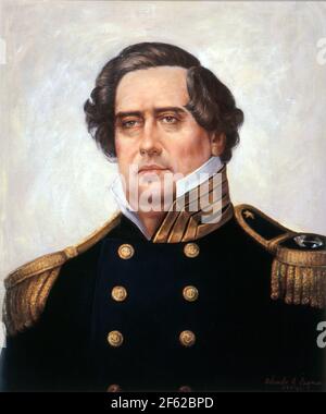 Matthew Perry, officier naval américain Banque D'Images