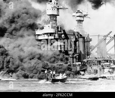 Attaque de Pearl Harbor, 1941 Banque D'Images