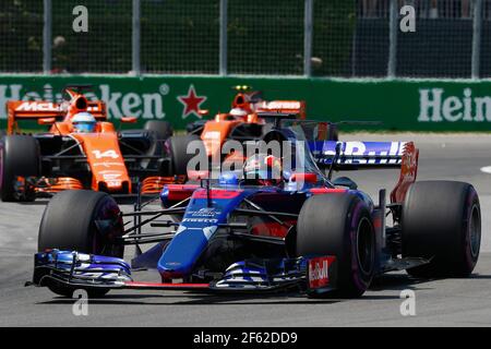 26 KVYAT Daniil (rus) Toro Rosso Ferrari STR12 team Toro Rosso, action pendant le Championnat du monde de Formule 1 2017, Grand Prix du Canada du 9 au 11 juin à Montréal - photo DPPI Banque D'Images